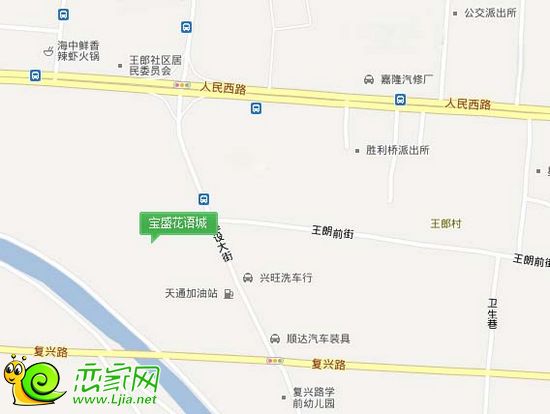 寶盛花語城區(qū)位示意圖