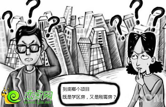 迷茫的購(gòu)房者漫畫圖