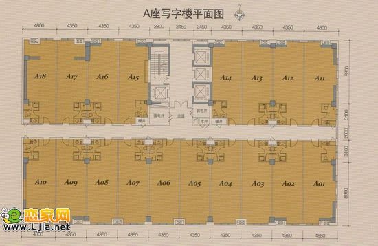 鹿城國際A座平面圖