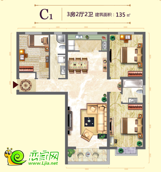 中央名都戶型