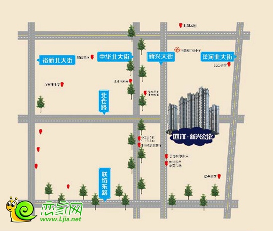 遠(yuǎn)洋新興公館區(qū)位圖