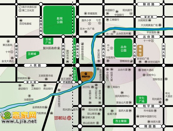 財(cái)智天地區(qū)位圖