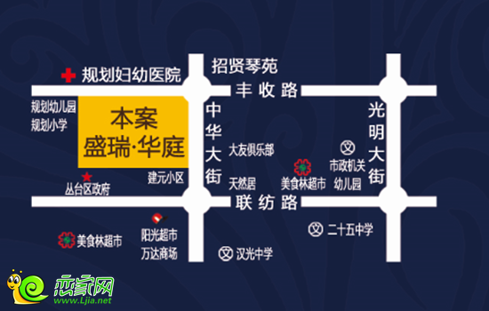 盛瑞華庭區(qū)位圖