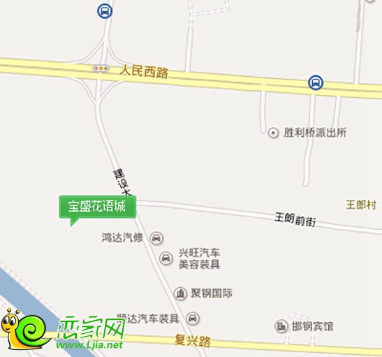 寶盛花語(yǔ)城區(qū)位地圖示意