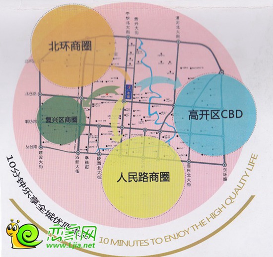 大友時(shí)代廣場區(qū)位圖