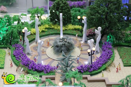 中央名都景觀沙盤圖