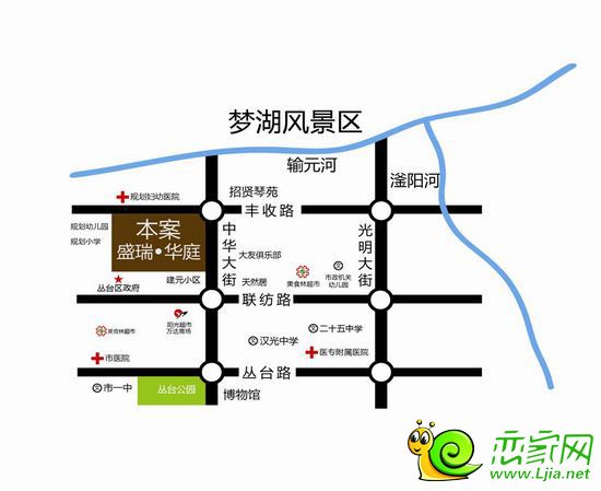 盛瑞華庭區(qū)位圖