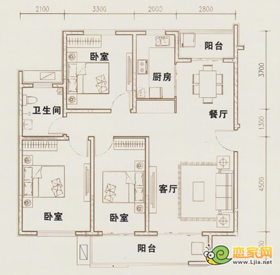 金世紀(jì)花園戶型圖