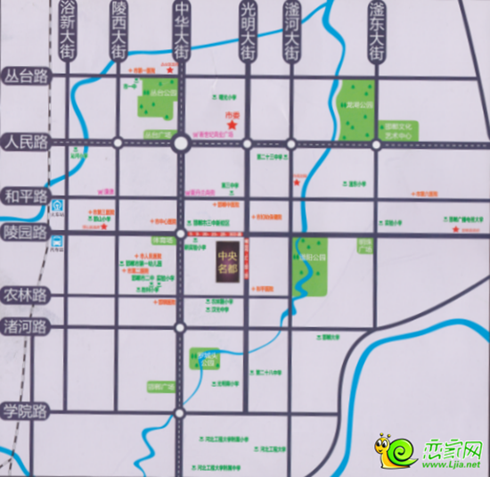 中央名都區(qū)位圖