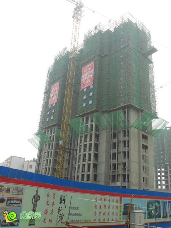 陽光苑2#樓工程進度實景圖
