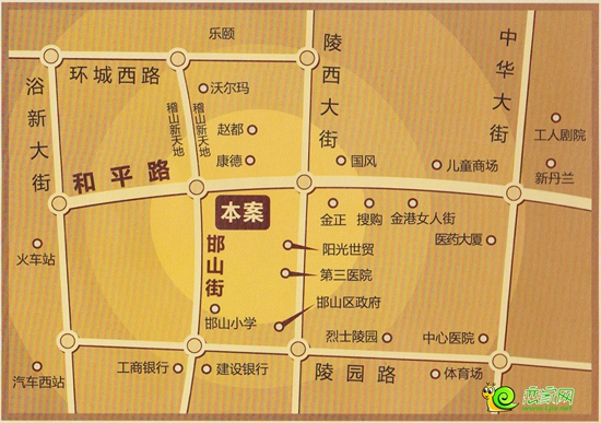東方新天地區(qū)位圖 