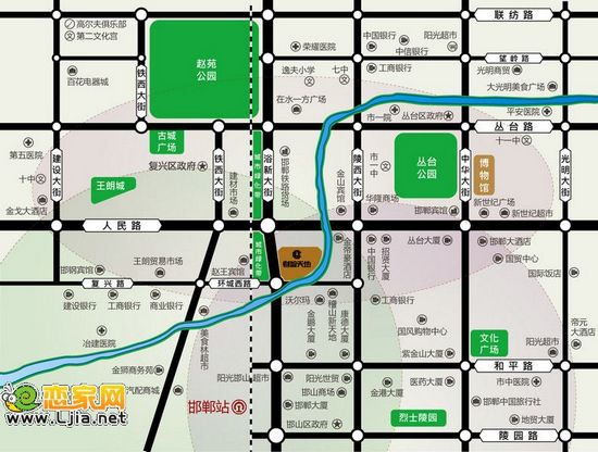 財智天地區(qū)位圖