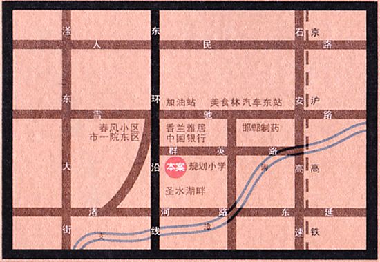 東城尚品區(qū)位圖