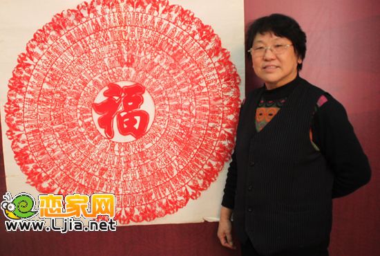 剪紙大師王秀梅老師和她的百福圖