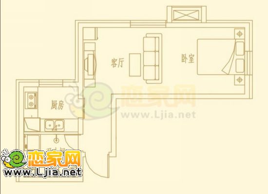 2—d 約49.51㎡，一室一廳一衛(wèi)