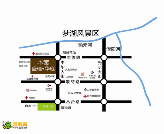 盛瑞華庭區(qū)位圖