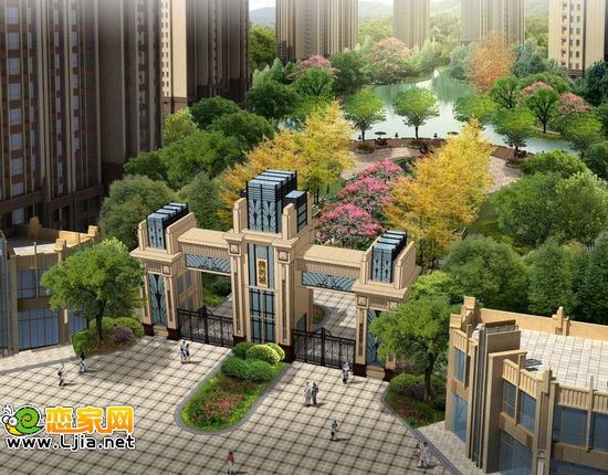 美的城入口鳥瞰