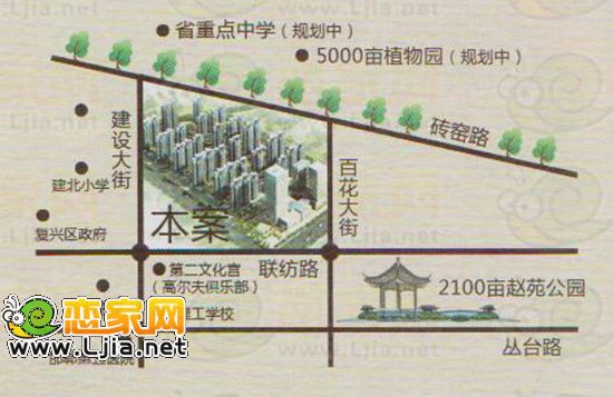 錦繡江南區(qū)位圖