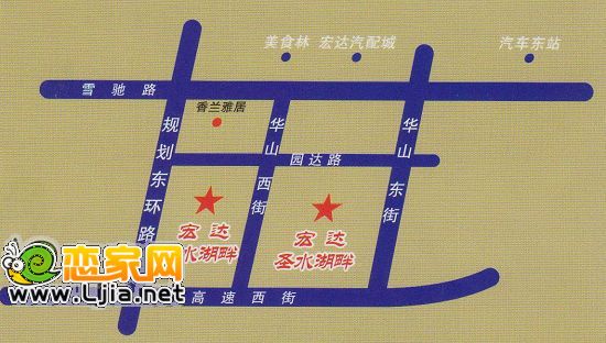 圣水湖畔項目區(qū)位圖