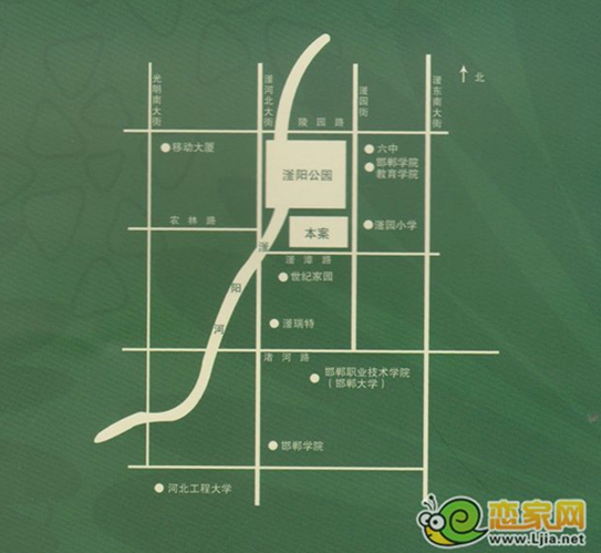 龍仕公園里區(qū)位圖
