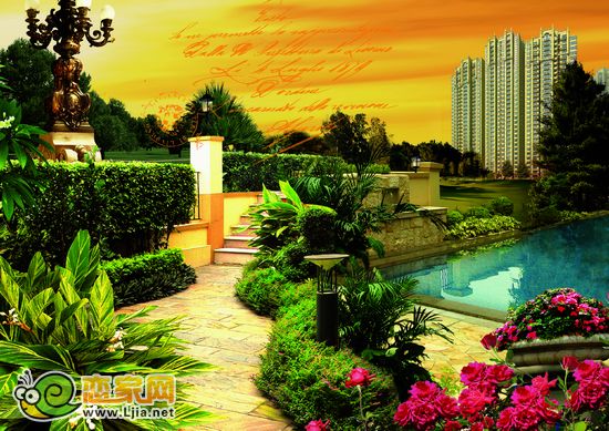 月亮灣景觀園林效果圖