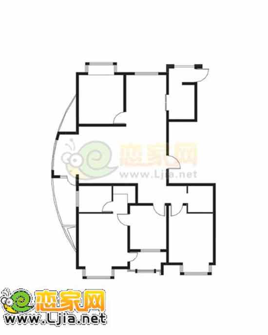 阿爾卡迪亞一期5#172平米戶型圖