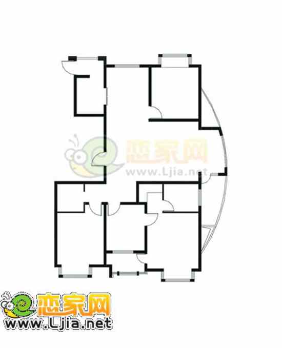 阿爾卡迪亞一期8#173平米戶型圖