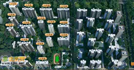 邯鄲安居?xùn)|城商品房樓棟示意圖