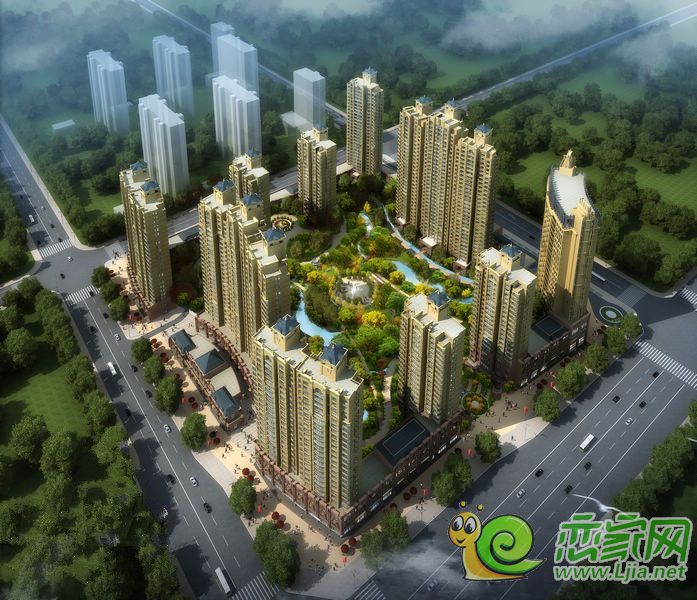 邯鄲市潤實(shí)月亮灣效果圖