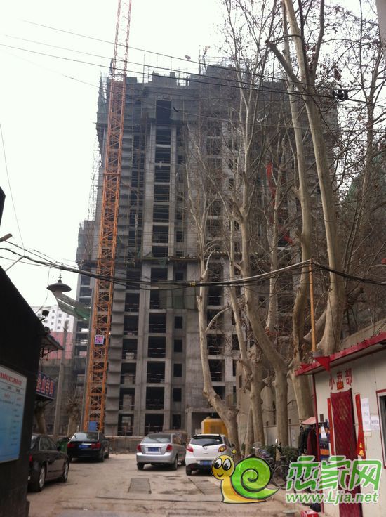 正在施工的2號(hào)樓住宅區(qū)