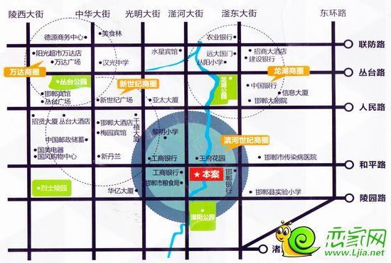 濱河世紀大廈區(qū)位圖