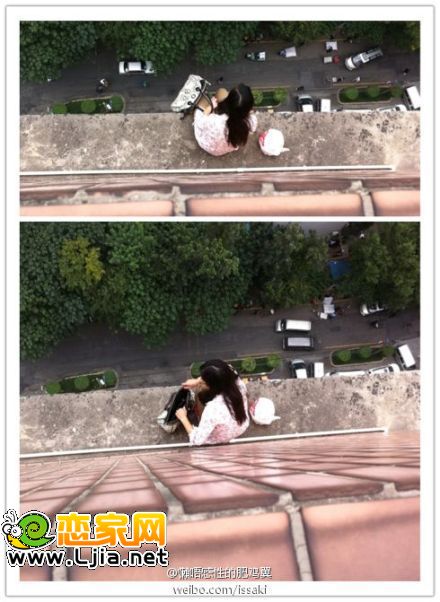 女子跳樓之前