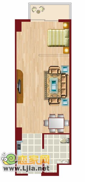C/D戶(hù)型一室兩廳一衛(wèi)62.3㎡/63.94㎡