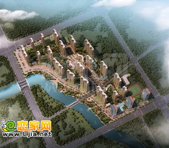 峰煒地產(chǎn)“鑫港項目”鳥瞰圖
