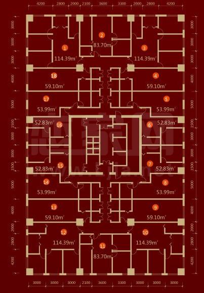 陽(yáng)光三龍商業(yè)廣場(chǎng)C座公寓戶(hù)型圖