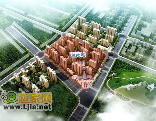 阿爾卡迪亞藍(lán)天城效果圖