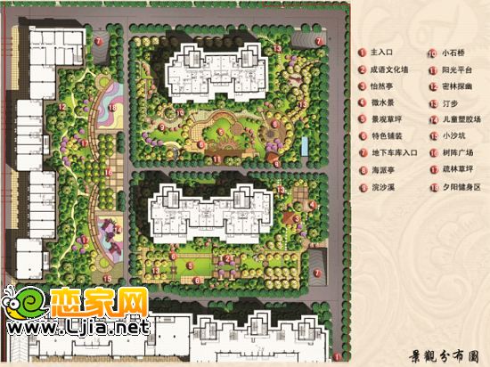 天悅名苑景觀分布圖