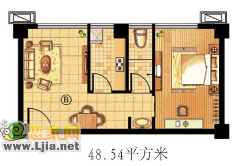 C棟 48㎡戶型