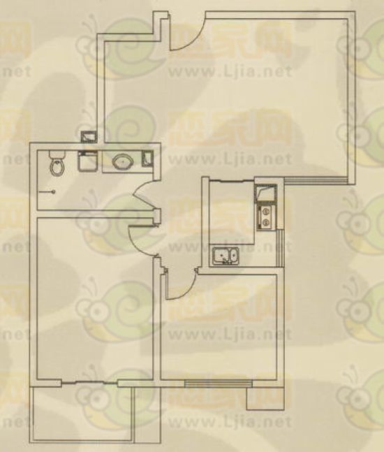 天悅名苑2#B2戶型  約93.87㎡