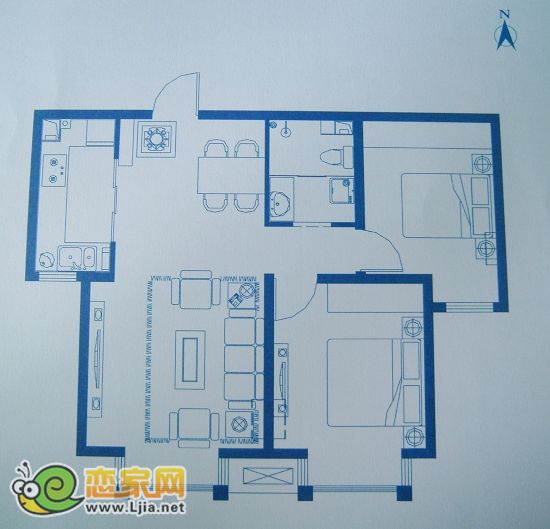 阿爾卡迪亞藍(lán)天城  兩室兩廳一衛(wèi) 82—85㎡