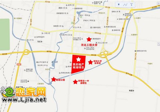 美的城區(qū)位圖