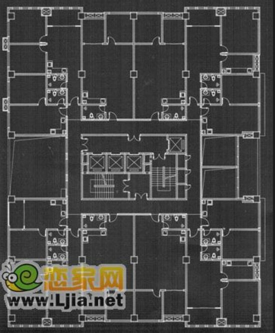 鉑玥中心寫字樓戶型圖