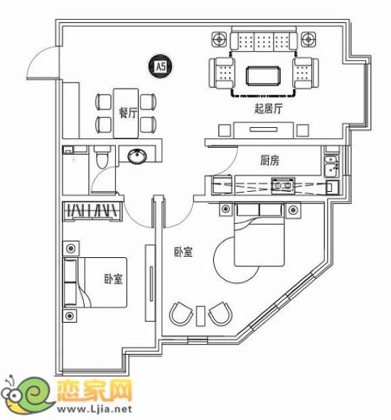 東信華府戶型 建筑面積：101.54㎡