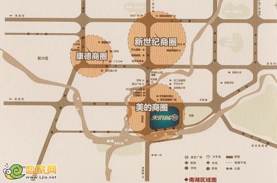 美的城區(qū)位商圈圖