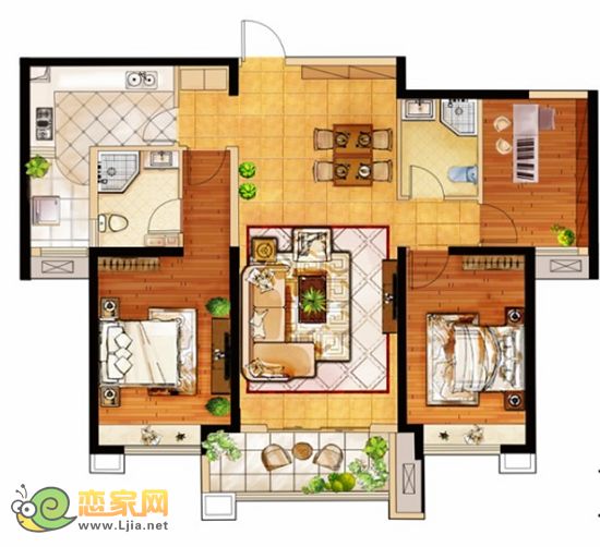 美的城精裝房熱銷戶型