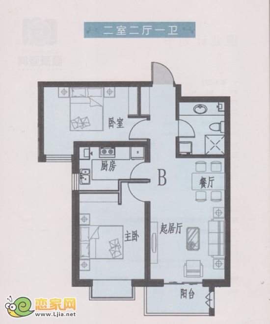 頤景藍灣主推戶型：86.28平米