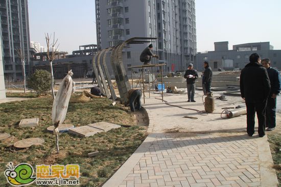 旺角花園正在做小區(qū)景觀