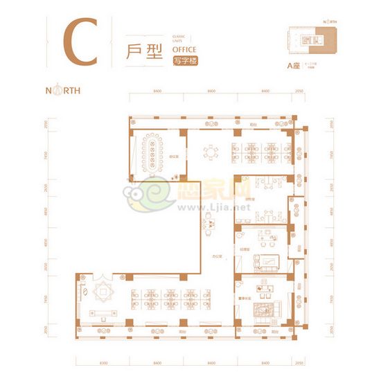 財(cái)智大廈寫(xiě)字樓戶型