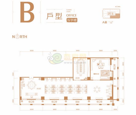 財(cái)智大廈寫(xiě)字樓戶型