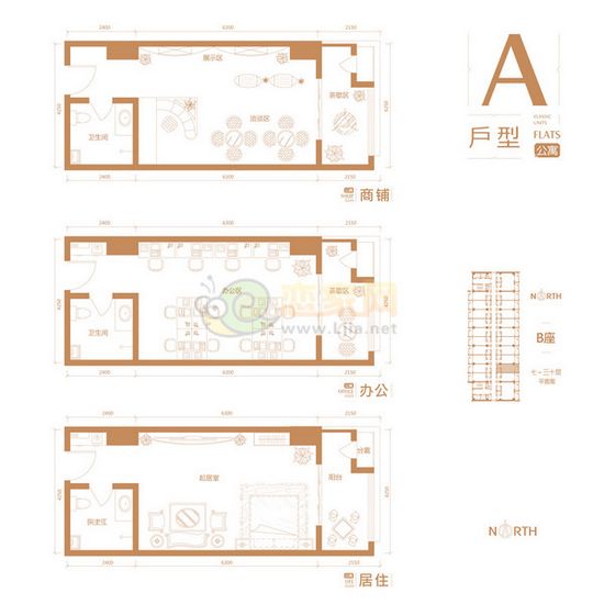 財(cái)智大廈寫字樓戶型